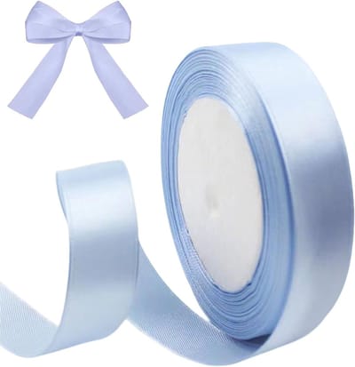 Satin Blauwe Cadeaulinten van 20mm Breed, 23m Lang voor DIY Knutselen, Haarstrikken en Feestdecoraties voor Kerst, Verjaardag en Valentijnsdag