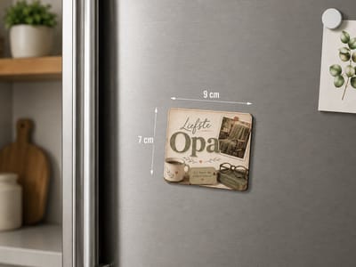 Koelkastmagneet MDF Liefste Opa – Magneet 9x7 cm – Cadeau voor Opa – Bedankje van Kleinkinderen