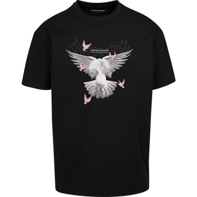 Mister Tee Doves Oversized T-shirt Zwart