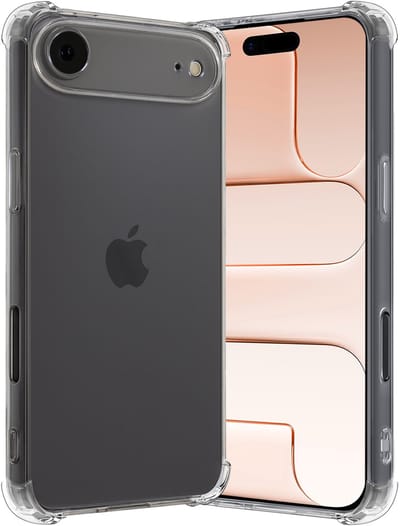 Hoes - Geschikt voor Apple iPhone Air - Sterk & Shockproof - Siliconen Case - Back Cover - Telefoon Hoesje Shock Proof - Transparant