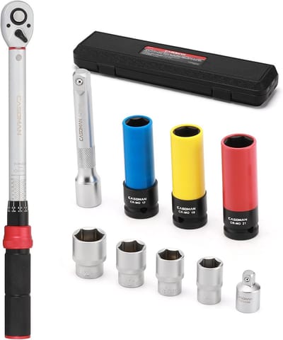 1/2" Momentsleutel Set Diverse Aandrijfdiameters Nauwkeurige Instelbereik 20-230Nm