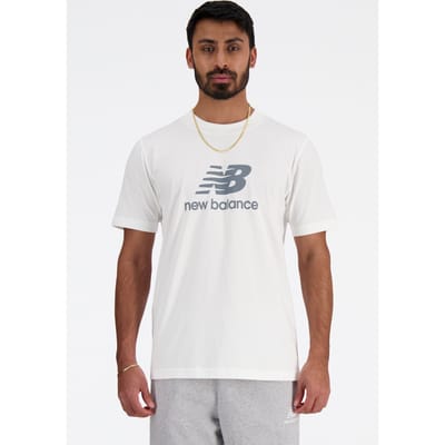 New Balance Sport Essentials Logo T-shirt White Maat: S | T-shirts met Print Outlet | Heren | Wit