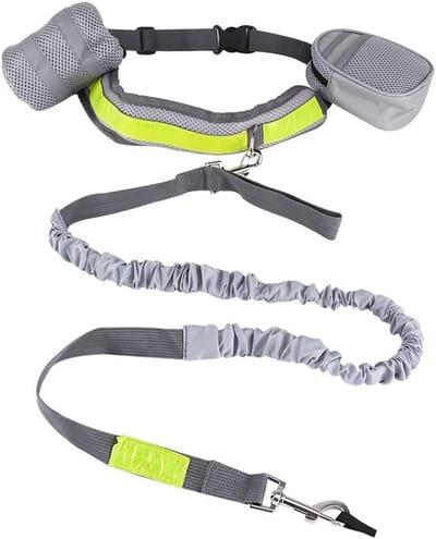 Retractable Hondenriem met 2 Opbergcompartimenten en Buikriemen voor Comfortabel Wandelen