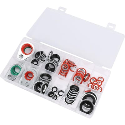 Kit de remplacement de joints toriques pour ports de compresseur de climatisation pour R12 R134A 12 tailles Kit de joints toriques pour ports de compresseur AC white