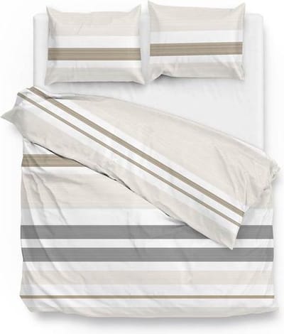 Zo!Home Luke - Dekbedovertrek - Lits-jumeaux - 260x200/220 cm - Natural