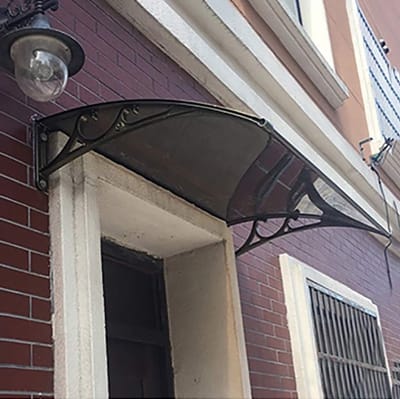 Deurluifel Luifel - Regenkap Veranda - Bescherming Buiten - Stootvast Polycarbonaat - 60x120cm