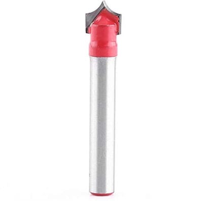 Dailygoods - 3D Graveer Eindmolen - V-groef Routerbit - Houtbewerking - Precisie Snijgereedschap - Solide Alloy - 6 mm Schacht - 8 MM Mes - Vakman...