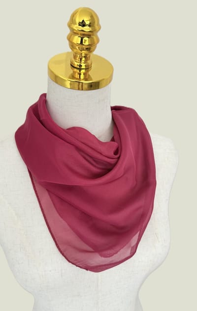 M_65CM Lente Zomer Effen kleur chiffon sjaal Cadeauverpakking