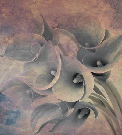 Fotobehang - Flower Abstract I 225x250cm - Vliesbehang