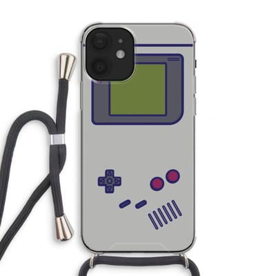 Case Company® - Hoesje met koord geschikt voor iPhone 12 mini hoesje met Koord - Game On - Telefoonhoesje met Zwart Koord - Bescherming aan alle Kanten en Over de Schermrand