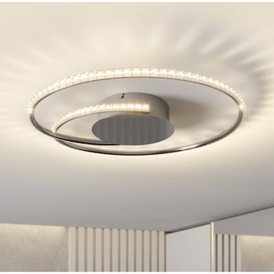 Lindby LED plafondlamp Joline, Ø 45 cm, kristallen, metaal