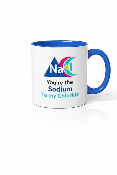 Mok 'You're the Sodium To my Chloride' | NaCl Chemie Liefdes Beker | Grappig Scheikunde Cadeau