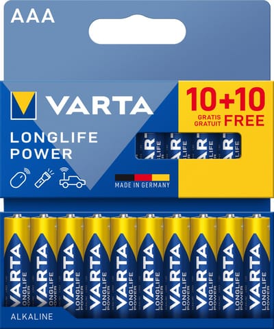 Varta Longlife Power AAA 20 stuks (10+10)