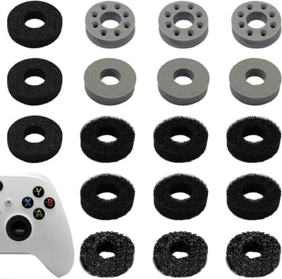 18 stuks Thumbstick schokdempers voor consoles, bewegingsassistent met 6 weerstandsniveaus.
