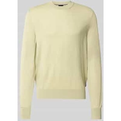 Regular fit pullover van pure scheerwol model 'H-Leno'
