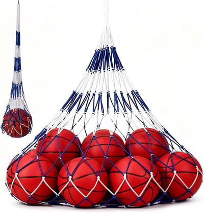 Grote Net Bal Tas voor Voetbal, Basketbal en Volleybal - Duurzaam Draagnet