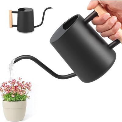 Kleine metalen gieter voor kamerplanten, 1000 ml moderne decoratie