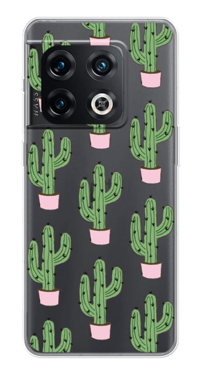 Case Company® - Hoesje geschikt voor OnePlus 10 Pro hoesje - Cactus Lover - Soft Cover Telefoonhoesje - Bescherming aan alle Kanten en Schermrand