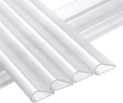 Bevestigingsclips voor Dubbele Stangmatten - 50 Stuks - Transparante PVC Klemmen voor Privacystrips en Tuinhekken