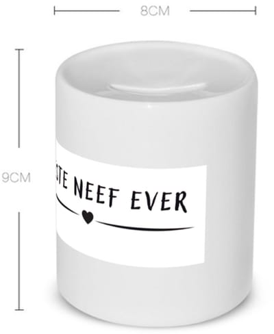 Akyol - beste neef ever Spaarpot - Neef - cousin - leuk cadeau voor je neef - 350 ML inhoud
