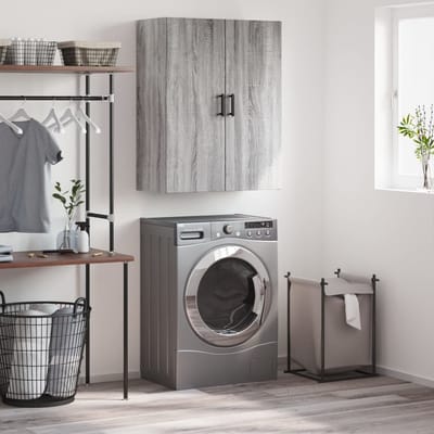 vidaXL Bovenkast 69,5x34x90 cm grijs sonoma eikenkleurig