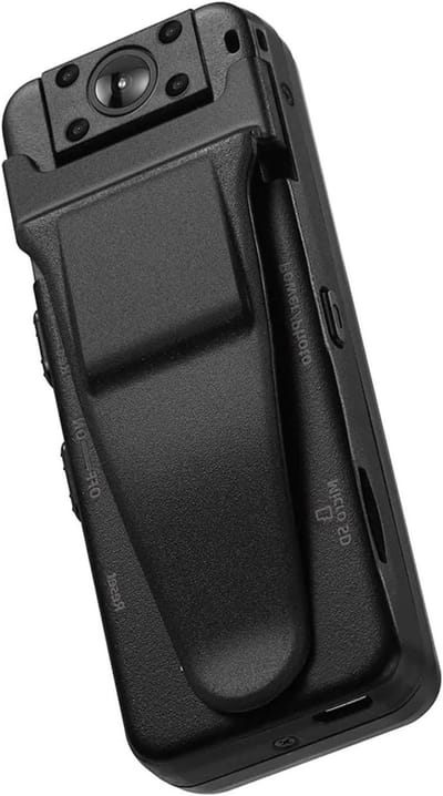 Mini Body Camera - Draagbare Recorder - Beveiliging Thuis - Nachtzicht Functie - 1080P HD - Zwart