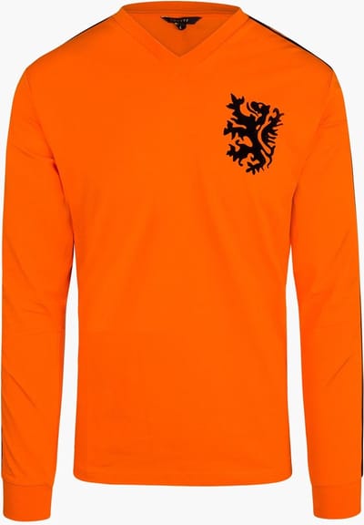 Cruyff World Cup 1974 Home LS -  oranje  - t-shirt Heren