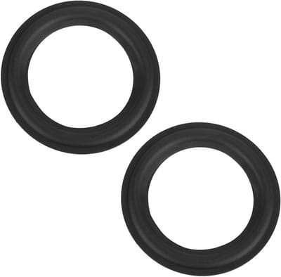 Rubber Speaker Surround voor DIY Speaker Set, Subwoofer Foam Surround Reparatie, Vervangingsonderdeel voor 5''/4'' Woofer in Zwart