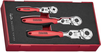 Ratelset flexibel Foam1 tray 1/4"- 3/8"- 1/2" 3 delig Teng Tools