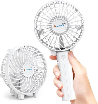 Draagbare USB Ventilator met Oplaadbare Batterij, 3 Snelheden en Opvouwbaar Ontwerp voor Thuis en Reizen