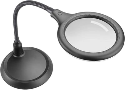 LED Vergrootglas met Klem en Flexibele Hals - USB Verlichting voor Lezen en Hobby