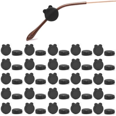 25 Pairs Silicone Glasses Holders - Non-Slip Ear Hooks and Comfortable Ear Pads