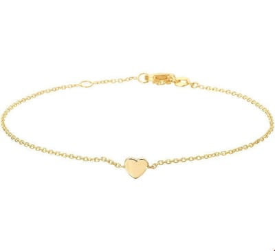 Huiscollectie Armband Goud Hart 1,1 mm 17 - 18,5 cm