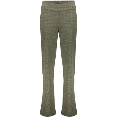 Geisha Pants Jacquard Lurex Green/black Size: M | Formal pants Outlet | Dames | Zwart