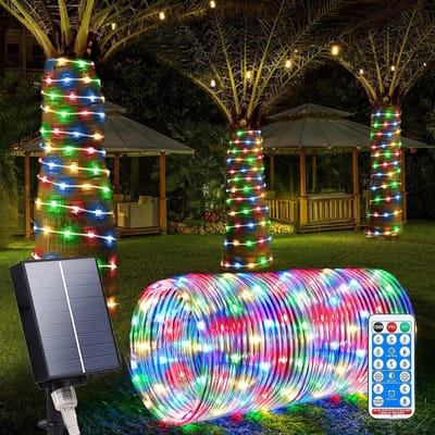 IP65 Waterdichte Solar LED Sfeerverlichting met 8 Verlichtingsmodi, 22 Meter, 200 LEDs voor Tuin, Terras en Feestjes