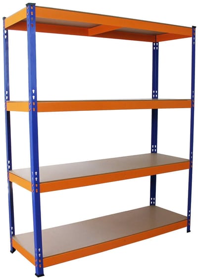 Opbergrek Metaal Rek voor Garage Kelder 150 x 50 x 180 cm Zware Belasting 265 kg per plank 5 planken verdiepingen etages Opslagrek Garagerek Legbordstelling - 100% Boutloos