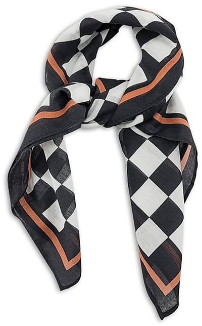 We Love Ties - Sjaals - Sjaal Race Day - zwart / wit / oranje