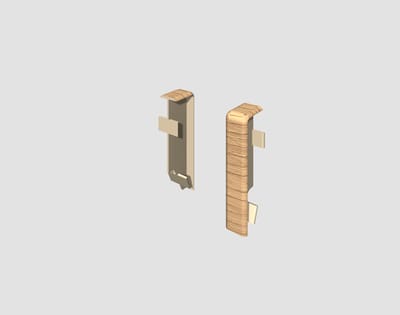 EGGER-verbindingselement voor 6 cm plint KUBUS Eiken cappuccino