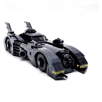 Superheld Night Knight 1989 Batmobile Superauto Model Bouwstenen BatCar Model DIY Motorfiets Wagentje Speelgoed Voor Jongens Cadeaus gray