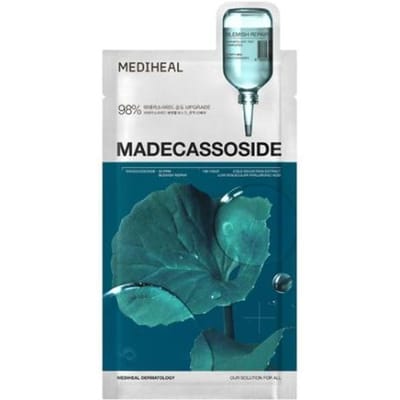 Mediheal Madecassoside Essentiële Sheet Mask Vlekken Herstel 10 Stuks. Verbeteren van de Vochtbarrière & Huidtextuur Verzorging. 10pcs
