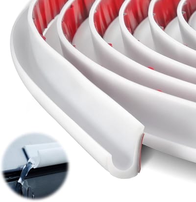 J-Shape Regengoot - 3 Meter - Regengoot voor Campers - J-vormig - Regendeflector - Zelfklevend - Dak-Regenafvoerstrip voor Vrachtwagen, Camper, Boot, Woonmobiel - Wit