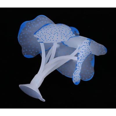 Siliconen Aquarium Vis Tank Kunstmatige Simulatie Koraal Plant Landschaps Decoratie(Blauw)