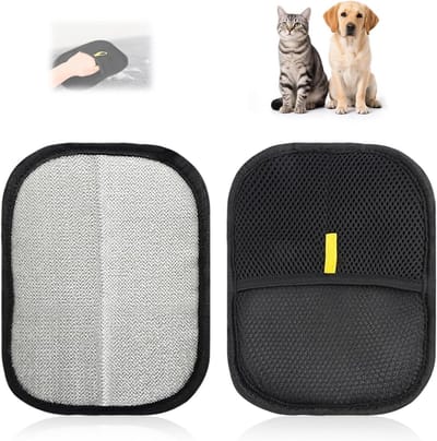 2 Stuks Dubbelzijdige Verzorgingshandschoenen voor Katten, Dierhaar Verwijderaar en Kam voor Huisdieren, Ideaal voor Vachtverzorging en Verwijdering van Dierharen