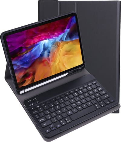 Hoes Geschikt voor iPad Pro 2018 (11 inch) Hoes Toetsenbord Hoes Case Book Cover Hoesje - Hoesje Geschikt voor iPad Pro 11 inch (2018) Keyboard Hoes - Zwart