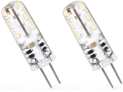 Spectrum LED Insteeklampje G4 1.5W - 12V - 110 Lumen - 6000K Koud wit - Helder daglicht - Energiezuinig - 2 stuks