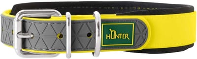 Comfortabele Halsband voor Honden met Zacht Neopreen, Neon Geel, 60 cm