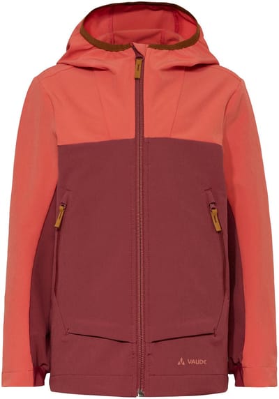 VAUDE Rokua softshell jas, softshell jas, kinderen outdoor sportjassen, niet-waterdicht, winddicht, softshell, met capuchon,