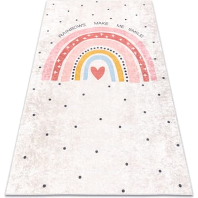 Kleden Rugsx JUNIOR 51300.802 tapijt wasbaar Regenboog, stippen 80x150 cm