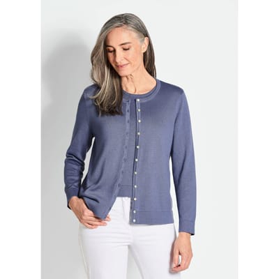 Tricot ensemble - rookblauw - Gr. 19 van Goldner Fashion