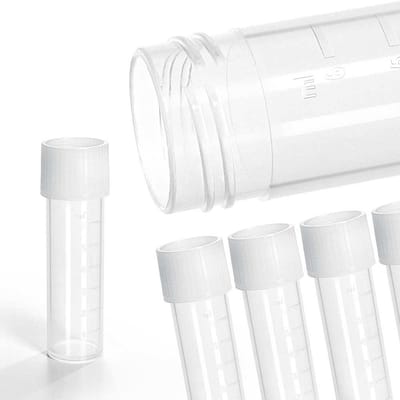 100 stuks Centrifugebuizen met Schroefdop 8 ml PP Transparant